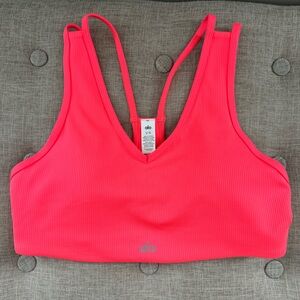 Alo Airlift Ribbed Jump Start V-Neck Bra